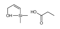 propanoic acid,3-trimethylsilylprop-2-en-1-ol Structure