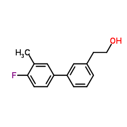 2-(4'-Fluoro-3'-methyl-3-biphenylyl)ethanol结构式