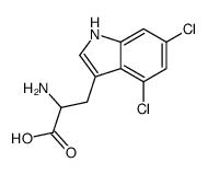 2-amino-3-(4,6-dichloro-1H-indol-3-yl)propanoic acid结构式