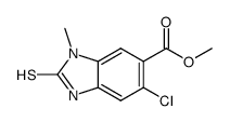 methyl 5-chloro-1-methyl-2-sulfanyl-1H-benzimidazole-6-carboxylate结构式