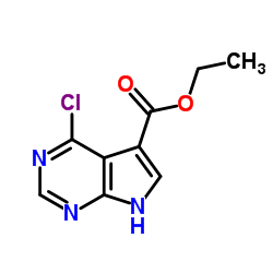 4-氯-7H-吡咯并[2,3-d]嘧啶-5-甲酸乙酯图片