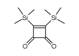 3,4-bis(trimethylsilyl)cyclobut-3-ene-1,2-dione结构式