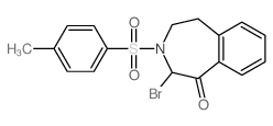1H-3-Benzazepin-1-one,2-bromo-2,3,4,5-tetrahydro-3-[(4-methylphenyl)sulfonyl]- Structure