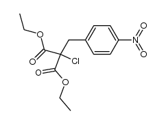 p-Nitro-benzyl-chlormalonsaeure-diaethylester Structure