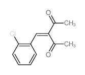 2,4-Pentanedione,3-[(2-chlorophenyl)methylene]-结构式