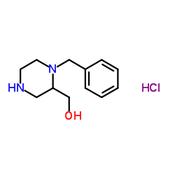 (1-Benzylpiperazin-2-yl)Methanol hydrochloride structure