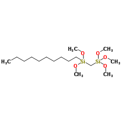 3-Decyl-3,5,5-trimethoxy-2,6-dioxa-3,5-disilaheptane Structure