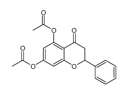 (5-acetyloxy-4-oxo-2-phenyl-2,3-dihydrochromen-7-yl) acetate结构式