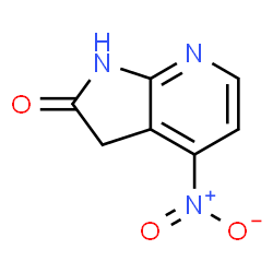 4-硝基-1H,2H,3H-吡咯并[2,3-b]吡啶-2-酮结构式