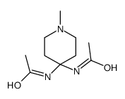 N-(4-acetamido-1-methylpiperidin-4-yl)acetamide Structure