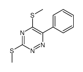 3,5-bis(methylsulfanyl)-6-phenyl-1,2,4-triazine Structure