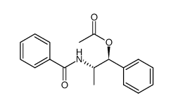 (1S,2S)-2-benzamido-1-phenylpropyl acetate Structure