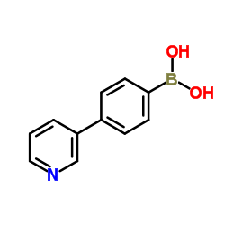 4-(3-吡啶基)苯硼酸结构式