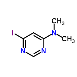 6-Iodo-N,N-dimethyl-4-pyrimidinamine结构式