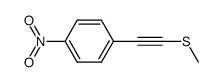 methylthio(p-nitrophenyl)acetylene Structure