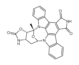 3'-O,4'-N-carbonyl-3'-O-desmethyl-4'-N-desmethyl-ent-7-oxostaurosporine Structure