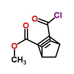 Bicyclo[2.2.1]hepta-2,5-diene-2-carboxylic acid, 3-(chlorocarbonyl)-, methyl ester (9CI)结构式