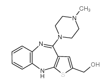 [4-(4-methylpiperazin-1-yl)-5H-thieno[3,2-c][1,5]benzodiazepin-2-yl]methanol结构式