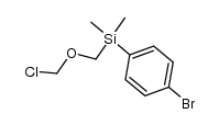 (4-bromophenyl)((chloromethoxy)methyl)dimethylsilane结构式