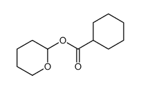 oxan-2-yl cyclohexanecarboxylate结构式