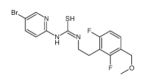 1-(5-bromopyridin-2-yl)-3-[2-[2,6-difluoro-3-(methoxymethyl)phenyl]ethyl]thiourea Structure