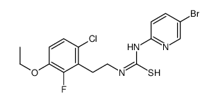 1-(5-bromopyridin-2-yl)-3-[2-(6-chloro-3-ethoxy-2-fluorophenyl)ethyl]thiourea结构式