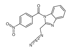 [2-(azidomethyl)benzimidazol-1-yl]-(4-nitrophenyl)methanone结构式