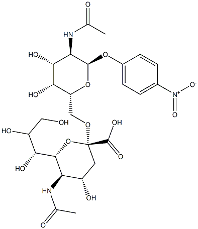 Neu5Ac alpha(2-6)GalNAc-alpha-pNP Structure