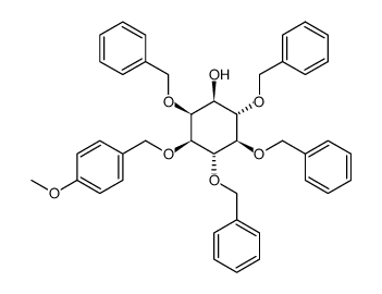 D-myo-Inositol, 3-O-(4-methoxyphenyl)methyl-2,4,5,6-tetrakis-O-(phenylmethyl)- Structure