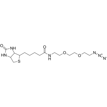 Biotin-PEG2-azide structure