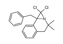 8b-benzyl-1,1-dichloro-3,3-dimethyl-1,3,4,8b-tetrahydroazirino[2,1-a]isoquinoline结构式