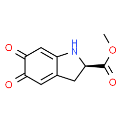 2H-Indole-2-carboxylic acid, 3,5-dihydro-6-hydroxy-5-oxo-, methyl ester, (R)- (9CI) Structure