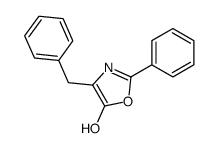 4-benzyl-2-phenyl-1,3-oxazol-5-ol结构式