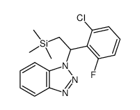 1-(1-(2-chloro-6-fluorophenyl)-2-(trimethylsilyl)ethyl)-1H-benzo[d][1,2,3]triazole Structure