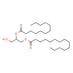 1-Myristoyl-2-Lauroyl-rac-glycerol结构式