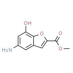 2-Benzofurancarboxylicacid,5-amino-7-hydroxy-,methylester(9CI) Structure