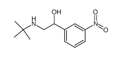 1-m-Nitrophenyl-2-tert-butylaminoethanol结构式