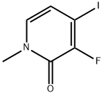 3-氟-4-碘-1-甲基吡啶-2(1H)-酮结构式