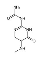 [5-(methylamino)-6-oxo-4,5-dihydro-1H-pyrimidin-2-yl]urea结构式