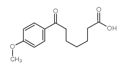 7-(4-methoxyphenyl)-7-oxoheptanoic acid structure
