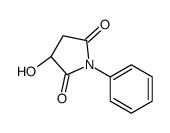 (3S)-3-hydroxy-1-phenylpyrrolidine-2,5-dione结构式