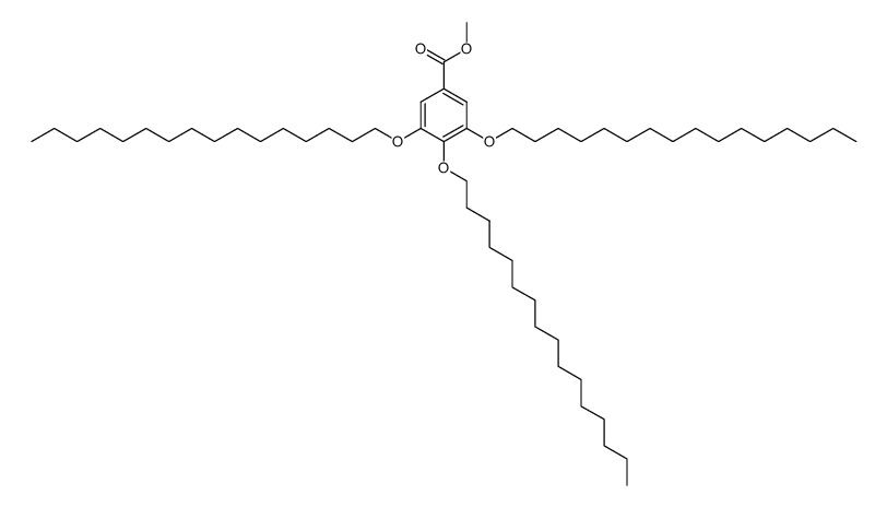 methyl [3,4,5-tris(n-hexadecan-1-yloxy)]benzoate结构式