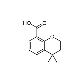 4,4-二甲基色满-8-羧酸结构式