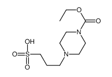 3-(4-ethoxycarbonylpiperazin-1-yl)propane-1-sulfonic acid Structure