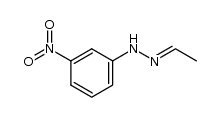 acetaldehyde-(3-nitro-phenylhydrazone)结构式