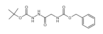 tert-butyl 2-({[(benzyloxy)carbonyl]amino}acetyl)hydrazinecarboxylate结构式