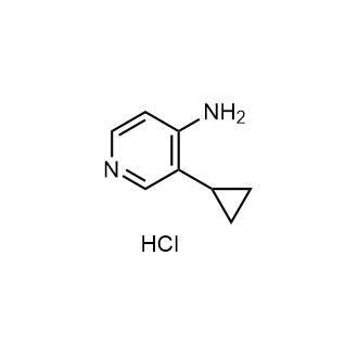 3-环丙基吡啶-4-胺盐酸盐结构式