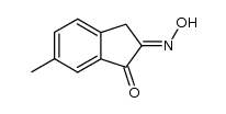 6-methyl-2-hydroxyimino-1-indanone结构式