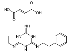 (E)-but-2-enedioic acid,4-N-ethyl-2-N-(2-phenylethyl)-1,3,5-triazine-2,4,6-triamine Structure