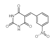 2,4,6(1H,3H,5H)-Pyrimidinetrione,5-[(3-nitrophenyl)methylene]-结构式